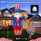 4th of July Inflatable Uncle Sam Decorations, 6FT Fourth of July Decorations (Blue)